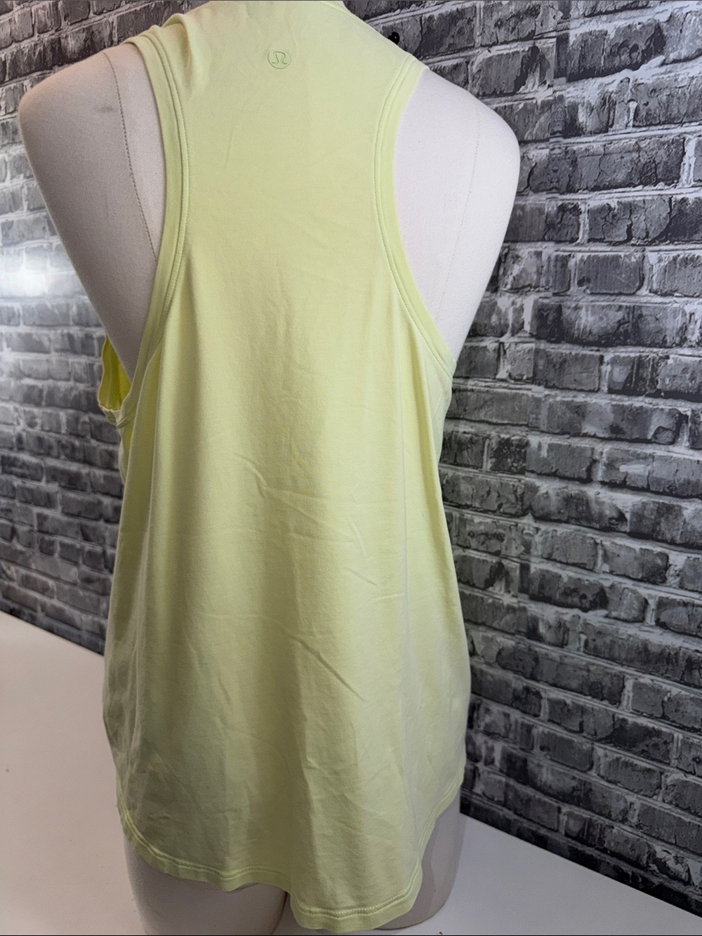 lululemon athletica Light Yellow Racerback Tank